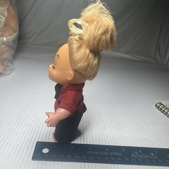 Vintage 60's Cookie Evergreen Ugly Cute Freckle Face Laughing Doll - HONG KONG - Picture 2 of 6